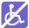 Facilities inaccessible to wheelchair users